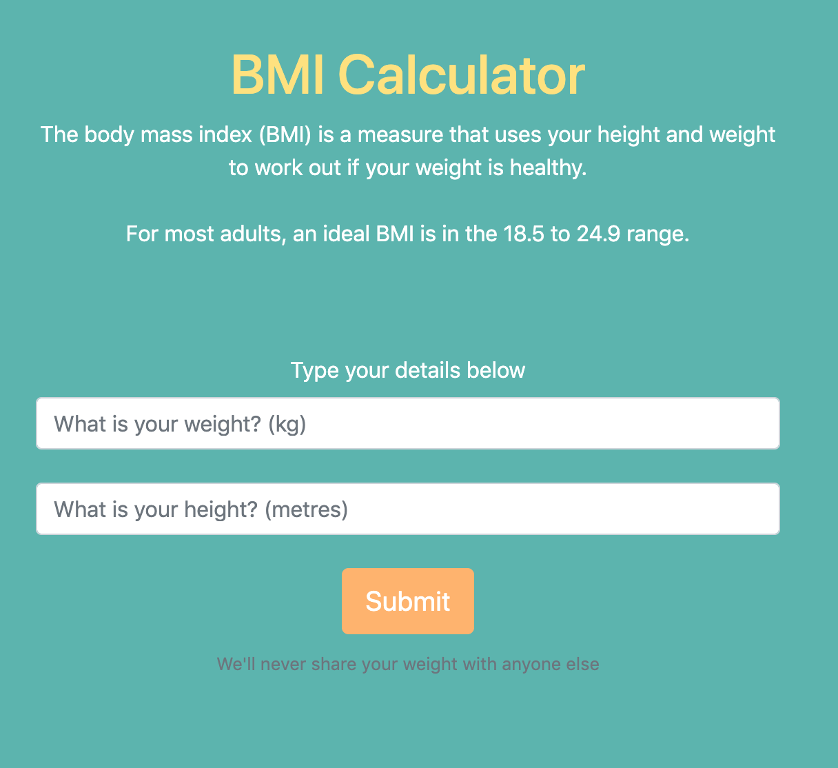 GitHub - timscully-github/bmi-calculator